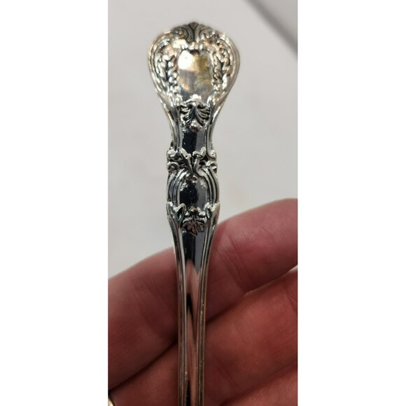 Vintage F B Rogers Silverplate French Rose Iced Tea Spoons 7 3/4" - Picture 6 of 12